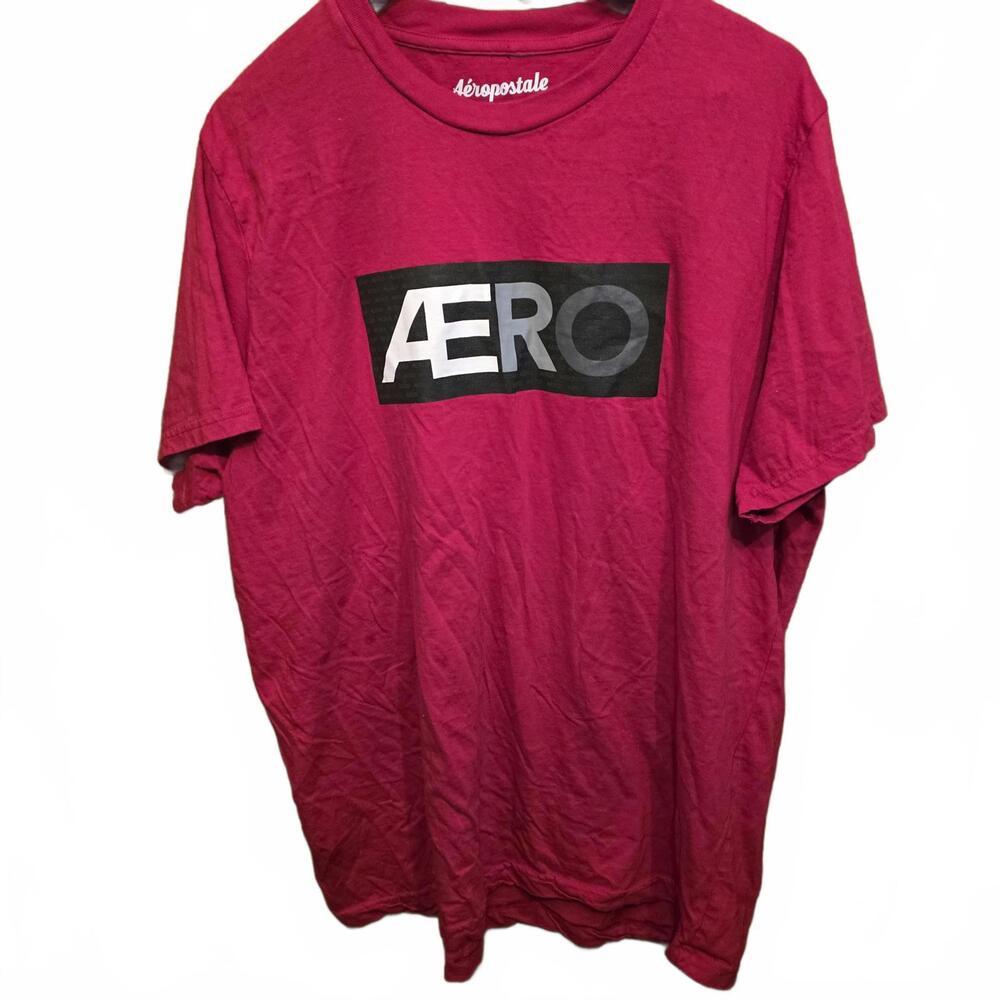 Aéropostale Men's Red Graphic T-Shirt Size 2XL